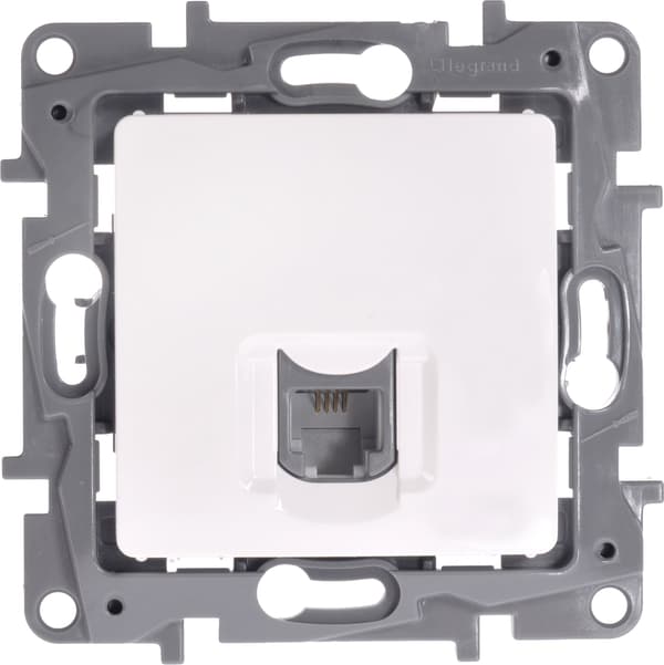 NILOE Telefonuttag RJ 11 vit 764569