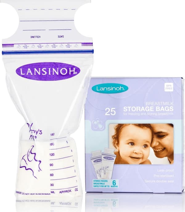Lansinoh-ruokapussit, violetti, 25x180ml (LAN003)