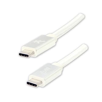 USB Logo USB-C-kabel - USB-C 1 m hvid