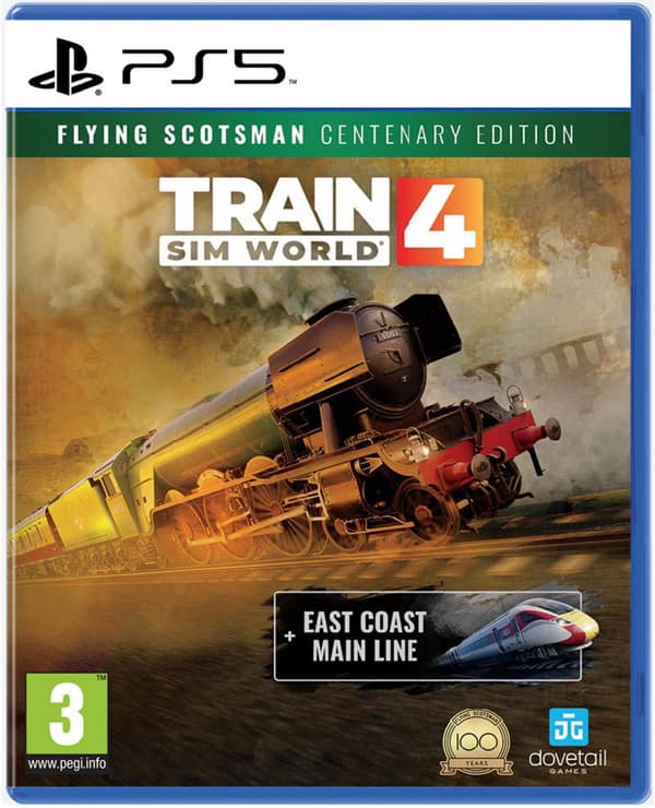 Train Sim World 4 Centenary Edition (inkluderar Flying Scotsman) (Playstation 5)