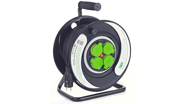 ELS Electrical Engineering Förlängningskabel 25m OW3*2.5 4x230V IP44 T trumma plast stålpanel