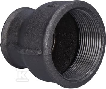 MUFFA REDUK. SVART, INNERGÄNGA 2\"X5/4\"