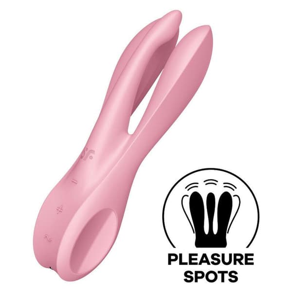 Monitoiminen vibraattori Satisfyer Threesome 1 blush