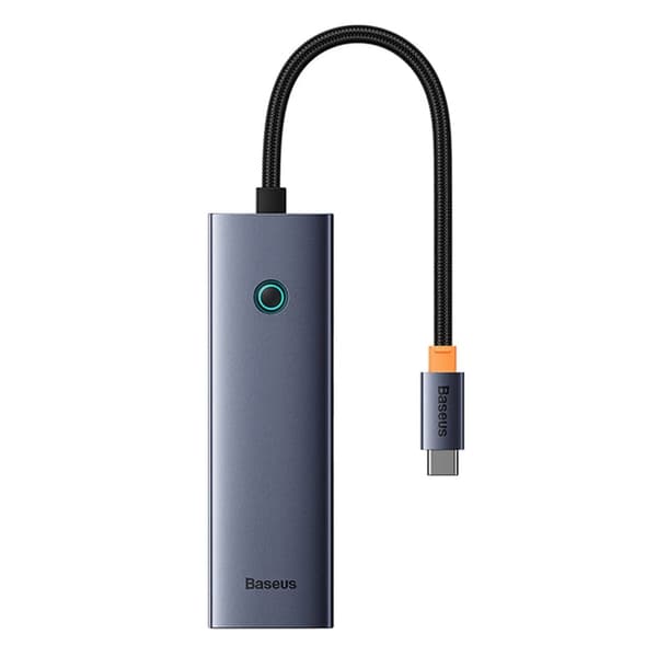 4-i-1 Hub Baseus UltraJoy USB-C till USB 3.0 (rymdgrå)