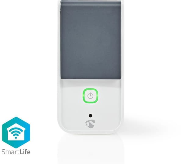 Nedis WIFIPO120EWT älypistoke harmaa, valkoinen