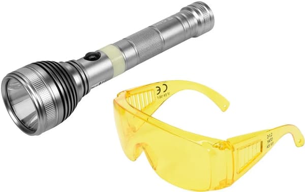 3W GENOPLADELIG UV-LYGTE OG BRILLER