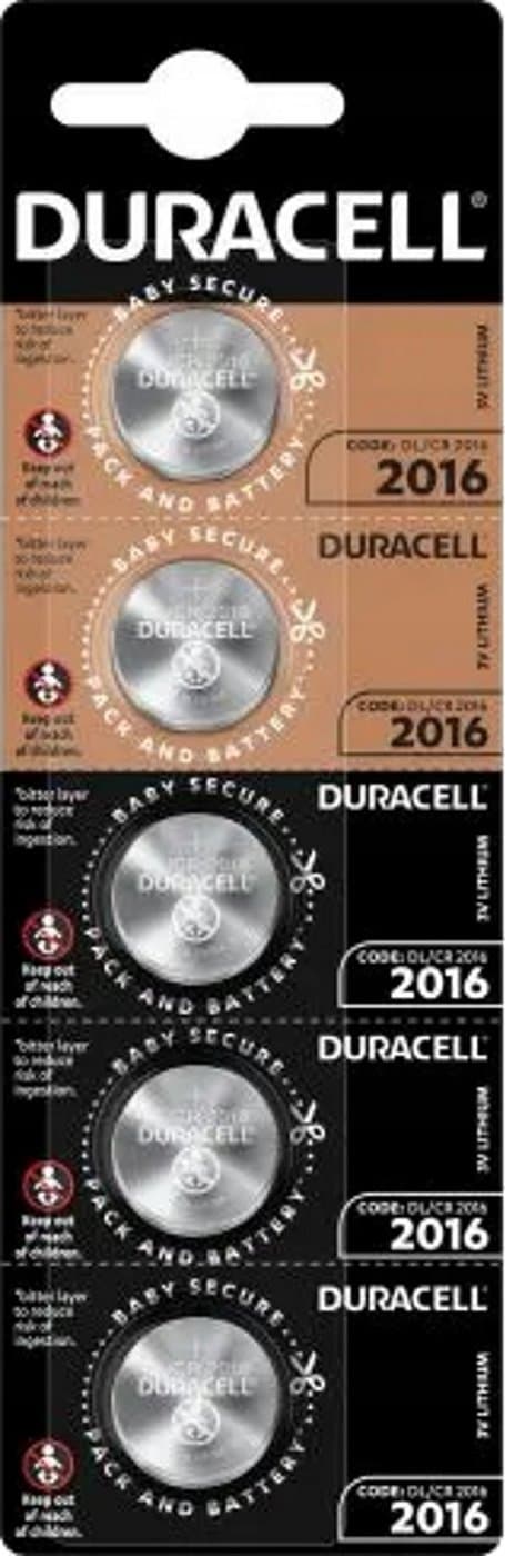 CR 2016 Lithium Knapcelle 3V (5 Styk)