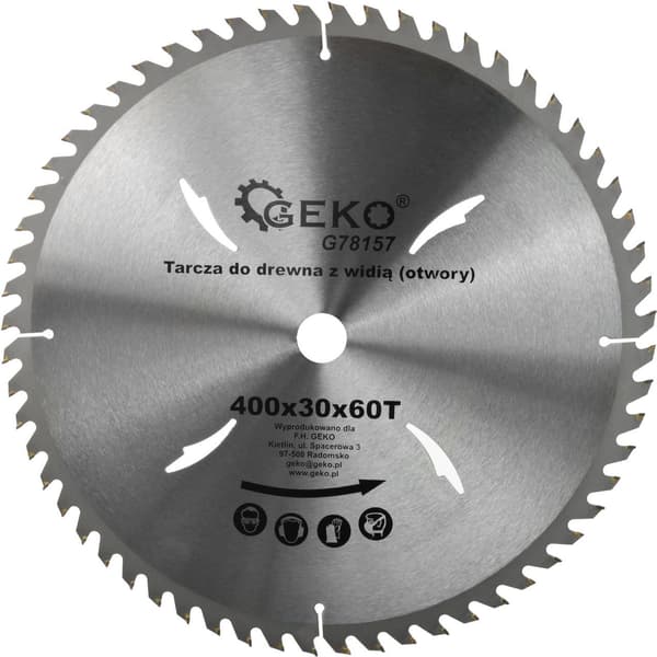 Træskive 400x30x60T (huller) (10)
