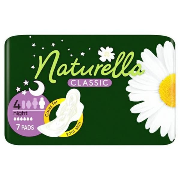 Naturella Bindor med Vingar Classic Night Enkel 7st