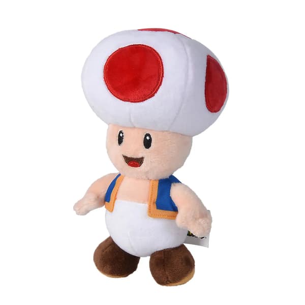 Nintendo Super Mario Toad plyslegetøj 20cm