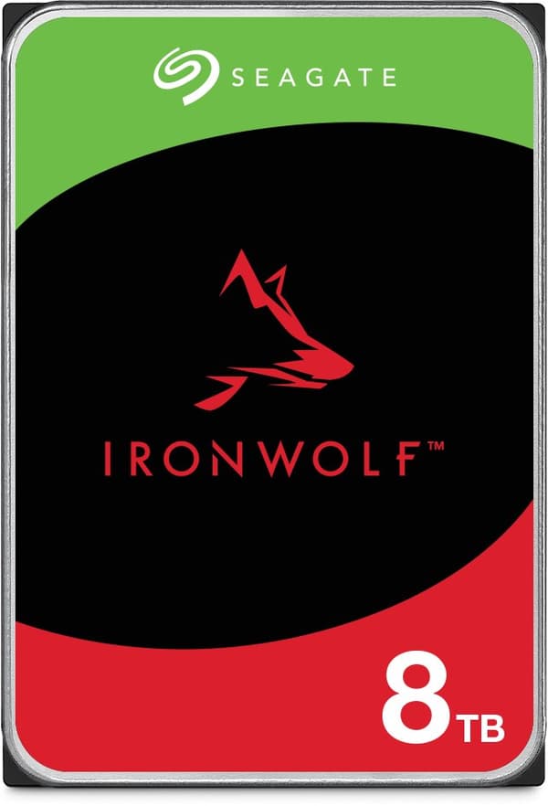 Seagate NAS HDD 3.5 IronWolf 8TB 7.2K SATA-levy