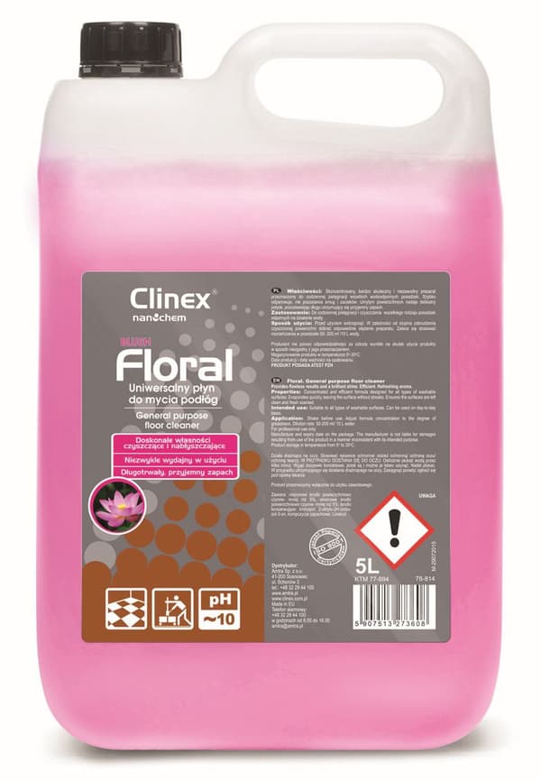 Clinex Universal flydende CLINEX Floral Blush 5L til gulvvask 77-894