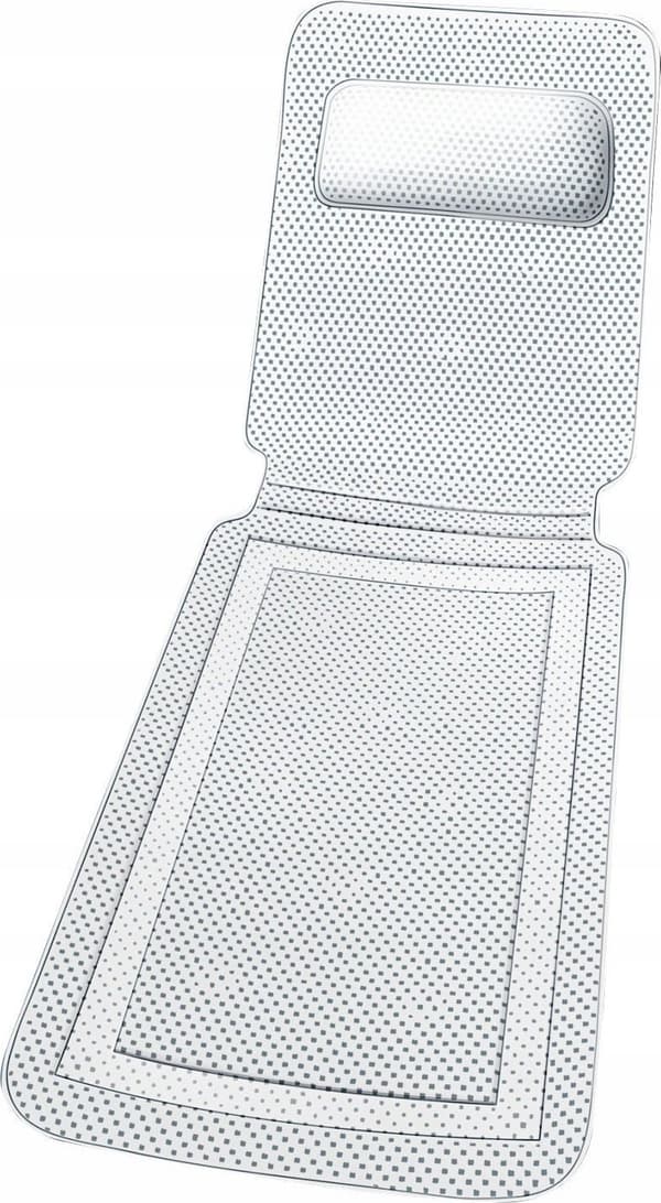 Maximex Comfort badeindsats, måtte med sugekopper, 125 x 36 cm