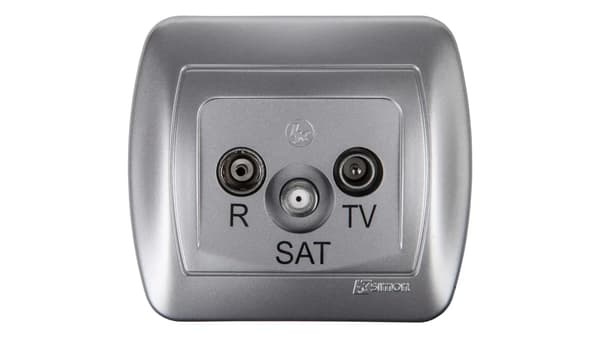 Simon Antennuttag RTV/SAT Aluminium Metalliserad AASP/26