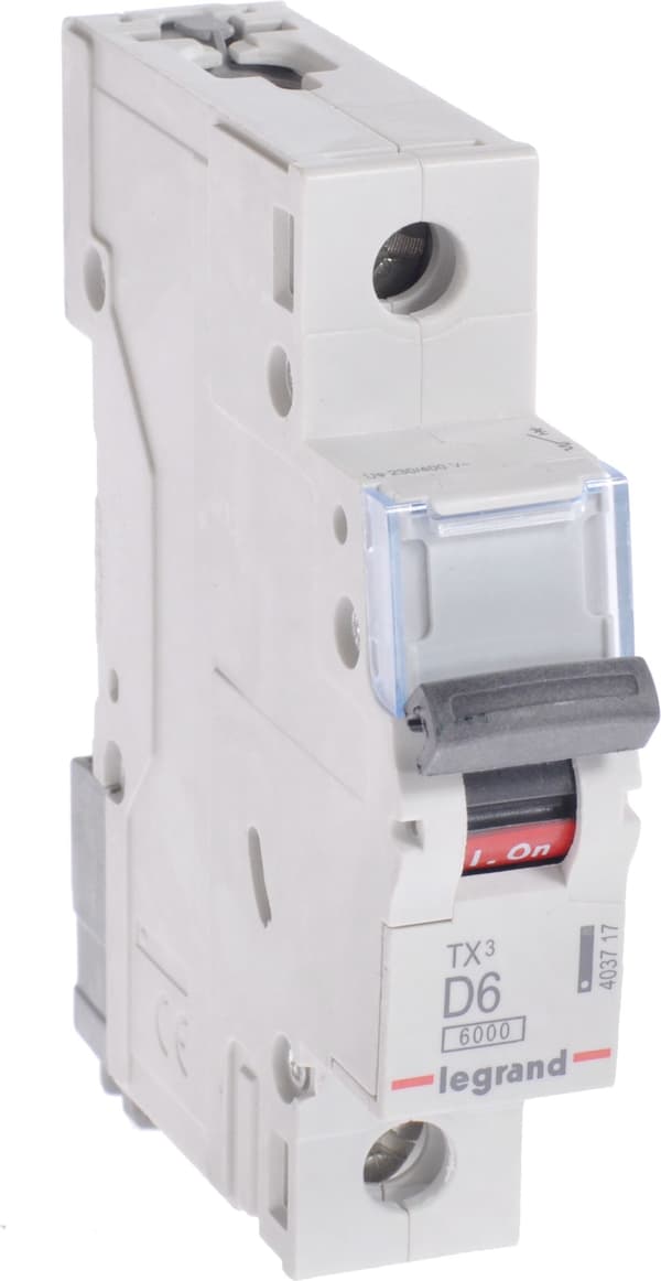 Legrand Adapterafbryder 1P D 6A 6kA AC S301 TX3 (403717)