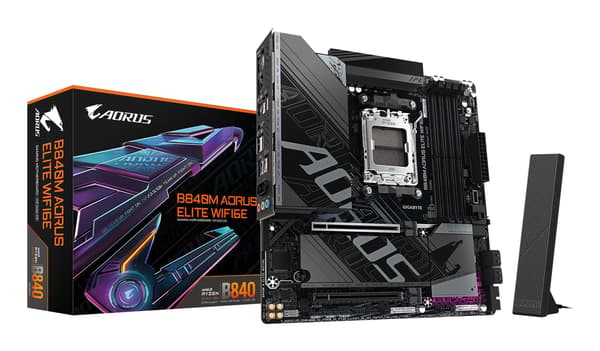 AORUS B840M ELITE WIFI6E - moderkort - micro ATX - Socket AM5 - AMD B840