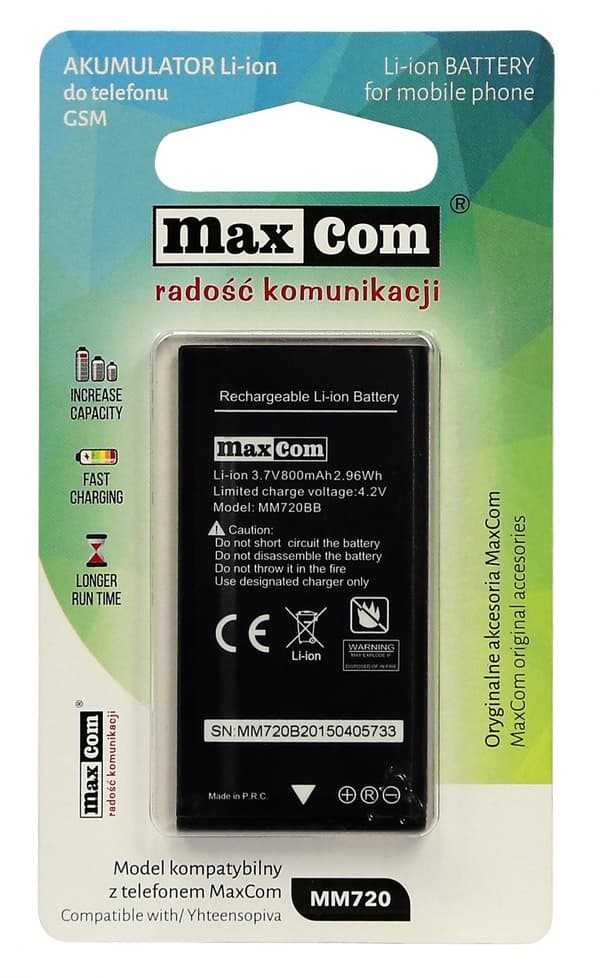 Maxcom LI-ION MM720 Batteri (MAXCOMMM720 BATTERI)