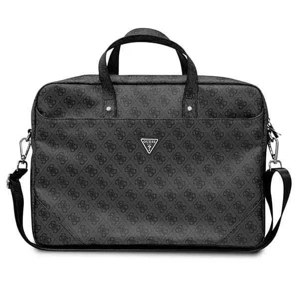 Guess Saffiano 4G Triangle Logo Datorväska 16\" svart