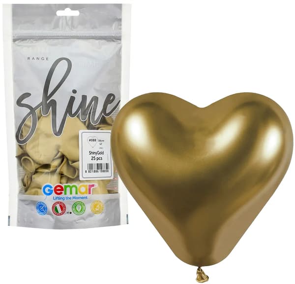 HJERTEBALLON 12 ZLOTE 25 STK