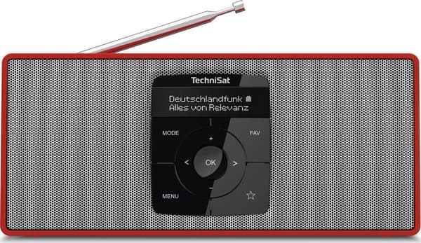 Hovedenhed TECHNISAT DIGITRADIO 2S, rød-sølv