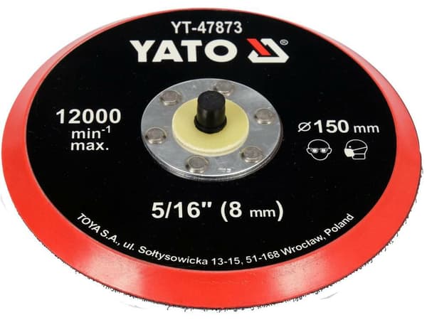 YATO SLIP-/POLERPLATTA MED KARDBORRE 150mm 5/16\"