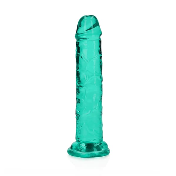 Lige realistisk vibrator med sugekop - 6\"/14.5