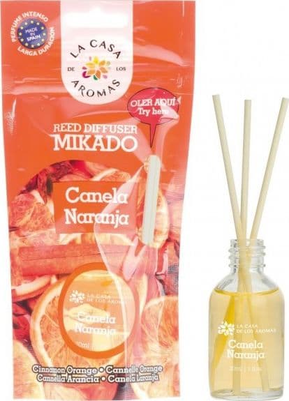 La Casa de los Aromas duftolie med pinde Kanel Appelsin 30ml