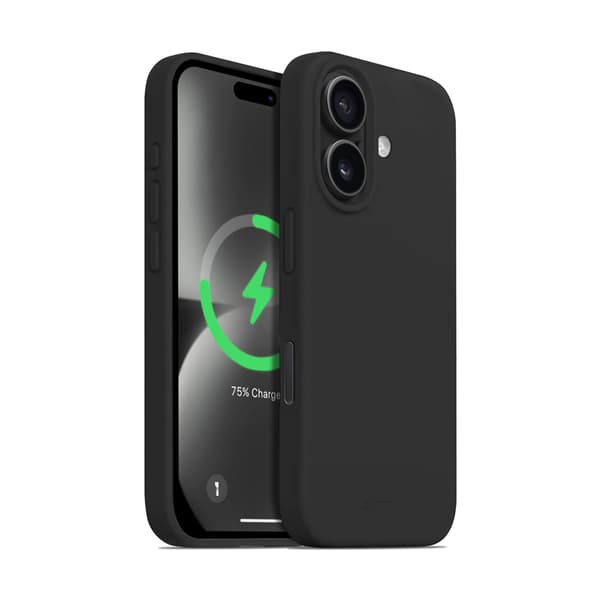 Crong Color Cover Magnetic iPhone 16 musta