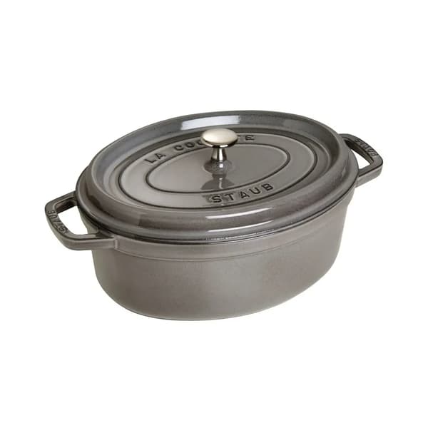 Staub Rund Cocotte, 31cm Grafitgrå, Gjutjärn