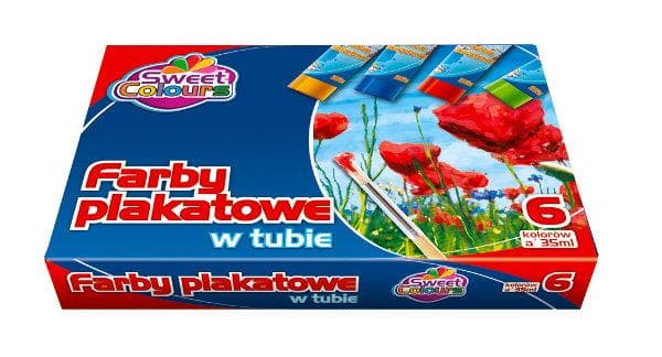 Plakaattivärit 6 väriä tuubissa OTOCKI