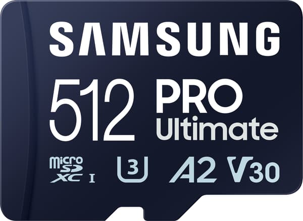 Samsung PRO Ultimate 512 GB microSD-minneskort med SD-kortadapter