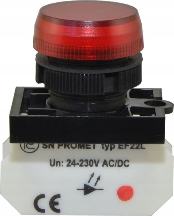 Lampe NEF22 rød W0-LD-NEF22TLD C