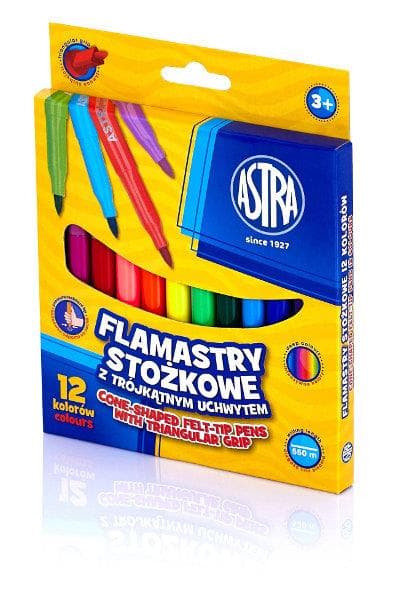 12 värin kapenevat huopakynät ASTRA