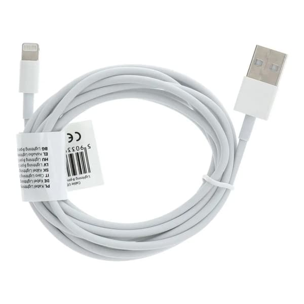 USB-kabel för iPhone Lightning 8-pin C602 2 meter vit