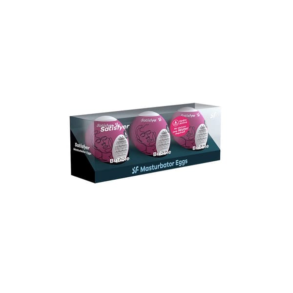 Masturbatoræg Satisfyer Eggs Bubble 3 stk.