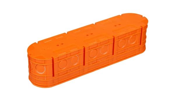 Simet 4-dobbelt indmuringsdåse MULTIWALL M4X60F 60mm orange - 33170008