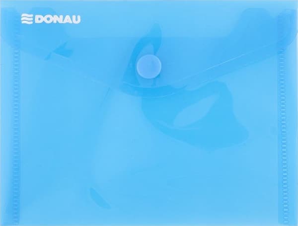 Donau Kuvertmappe DONAU lås, PP, A6, 180micr., blå