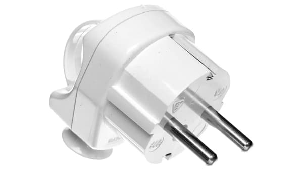 Elektro-Plast SCHUKO stickpropp z/u 16A IP20 vit AWA-WN (51.55)