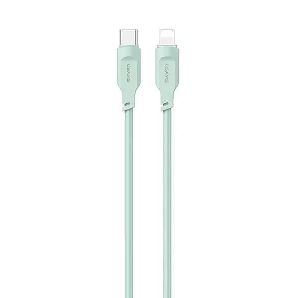 USAMS USB-C til Lightning PD hurtigopladningskabel 1,2 m grøn