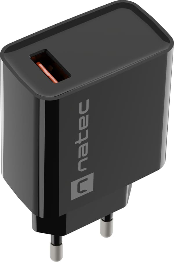NATEC RIBERA NETVÆRKSLADER 1X USB-A 18W SORT NUC-2058