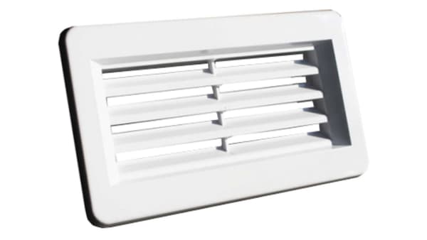 Ende, ventilationsrist til flad kanal 110x55mm AirRoxy 02-415