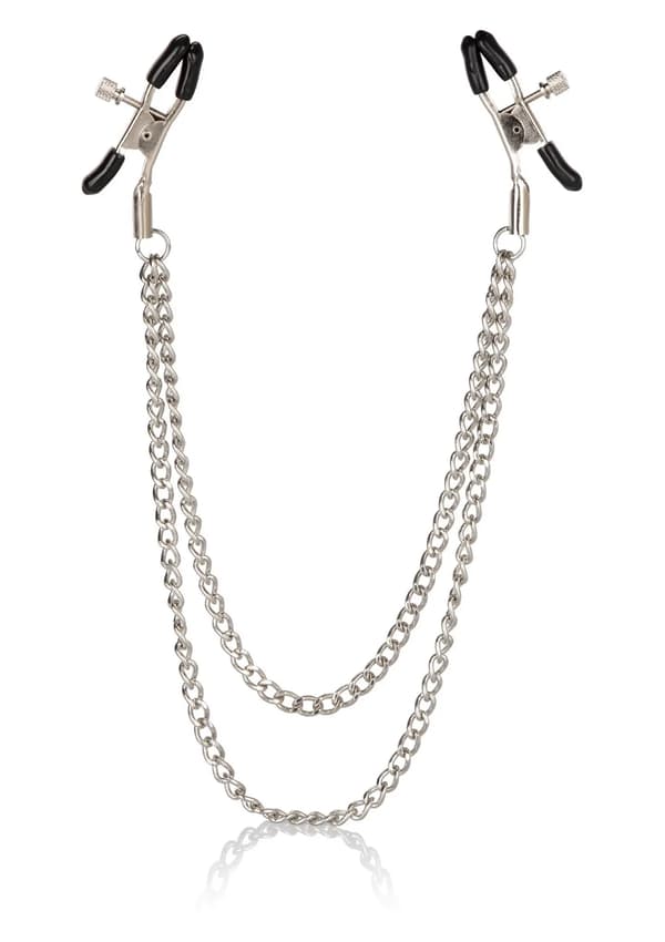 Stimulator-tiered NIPPLE CLAMPS