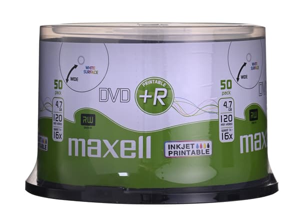 Maxell DVD+R 4.7GB 16x 50 kpl (275702.40)