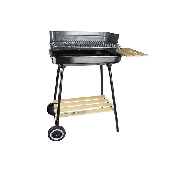 Rektangulär grill 58x38cm med hylla Master Grill MG905