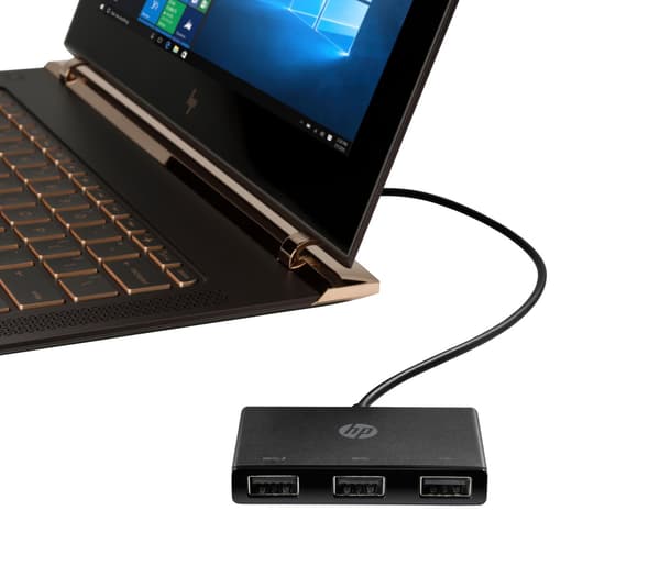 HP USB-C til USB-A - hub - 3 porte