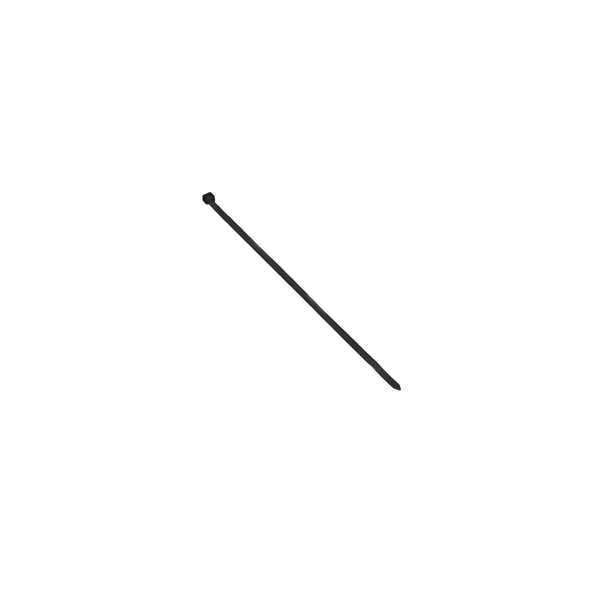 Nippuside, musta, UV-kestävä, leveys 4,8 mm, pituus 250 mm, 25 kpl