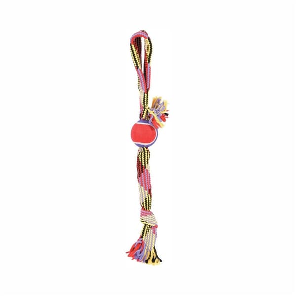 Zolux-lelu köydellä ja tennispallolla, lasso 55 cm