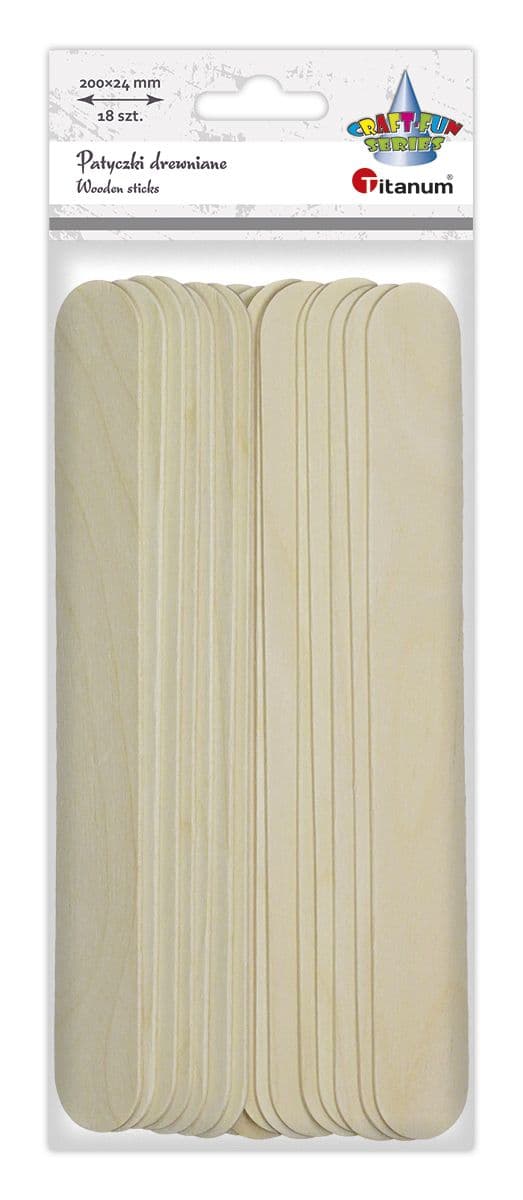 Puiset suorat kepit 24x200mm 18kpl