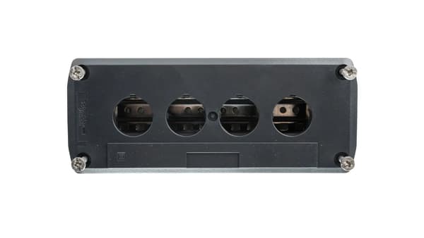Patruunakotelo 4-reikäinen 22mm harmaa IP65 XALD04
