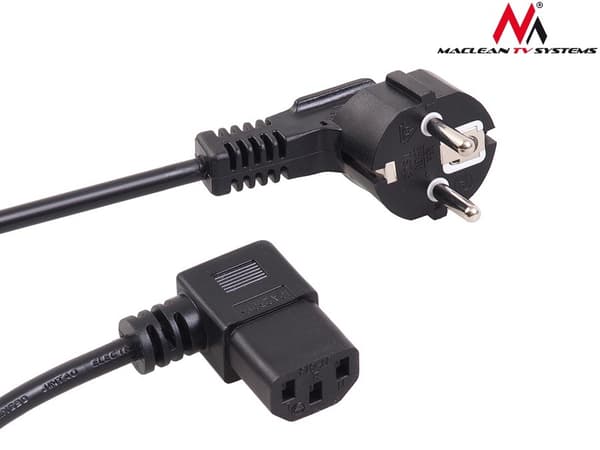 Maclean MCTV-803 Strømkabel 3-benet 3m EU-stik